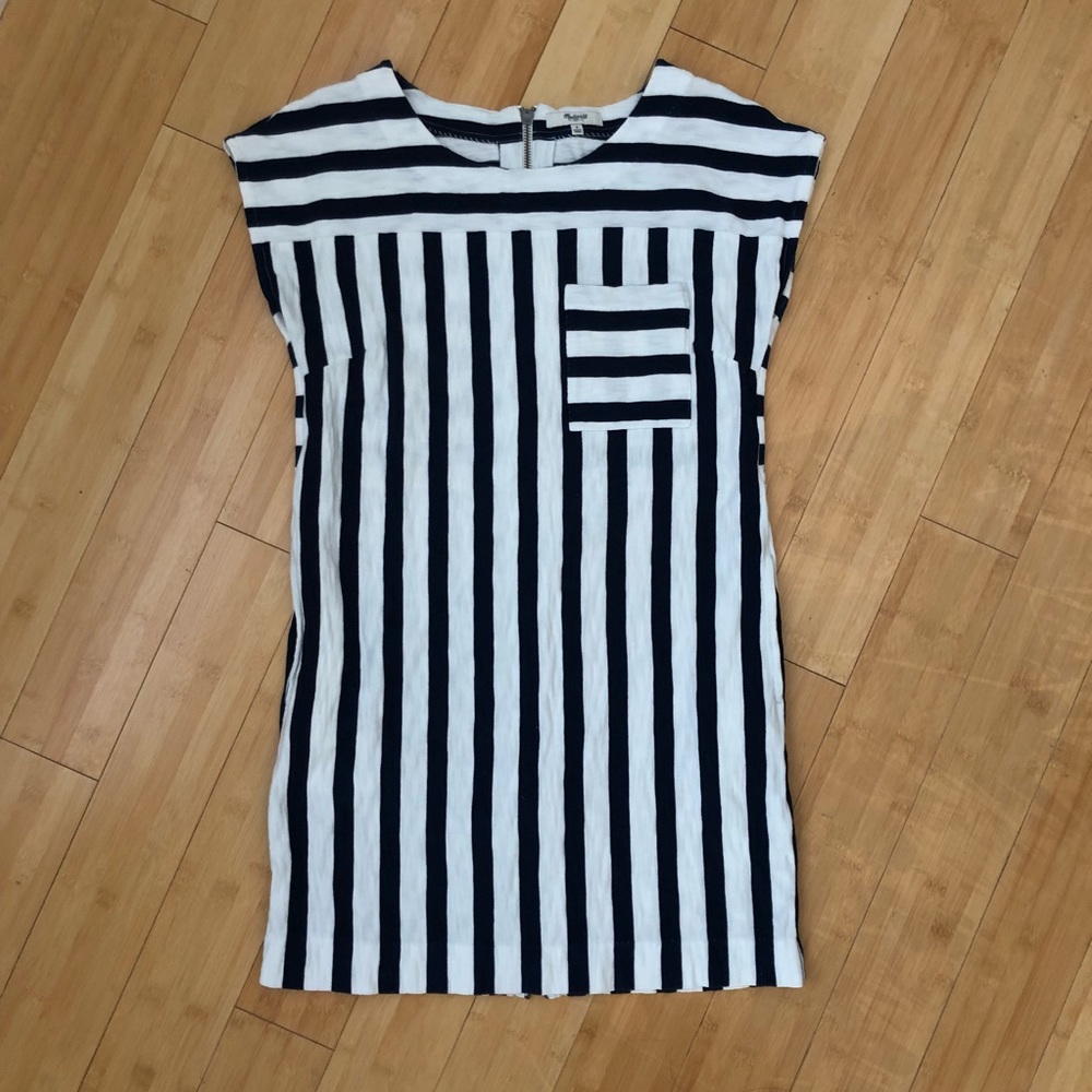 Madewell Zipline Minidress Sidestripe